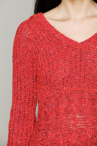 Hooded Fringe Pullover