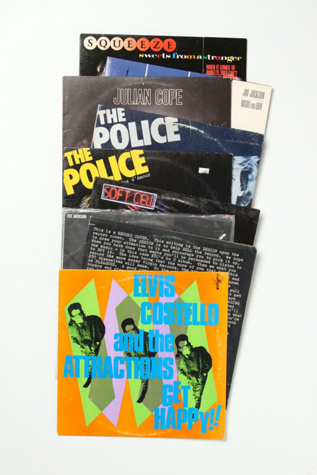 Vintage "English New Wave" Collection of Records in vintage-loves-objects