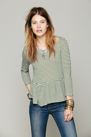 Olive / Natural Stripe