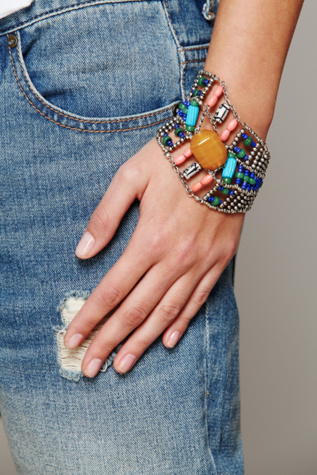 Beaded Armadillo Cuff