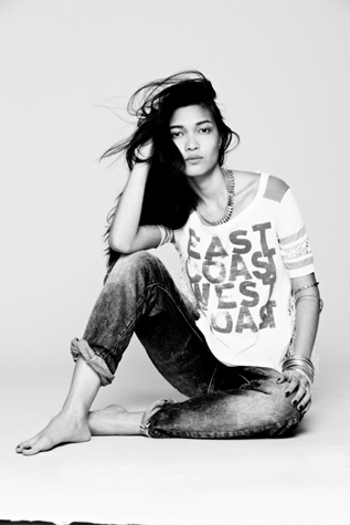 We The Free Surfer Football Tee in clothes-tops-graphic-tees