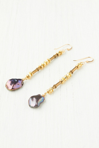 Abalone Drop Earrings