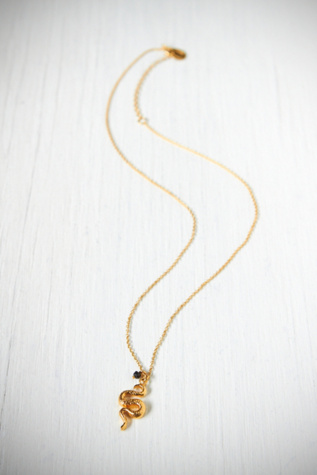 Alex Monroe Black Garnet Snake Necklace in jewelry