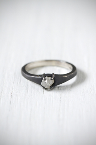 e.m. noir Black Diamond Ring in Designer-Accessories