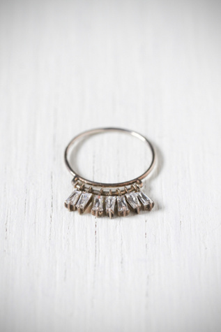 e.m. noir Crystal Drop Ring in jewelry