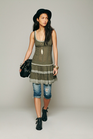 Eyelet Flounce Dress