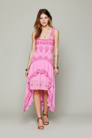 Free People FP New Romantics Cassiopeia Embroidered Dress in Dresses