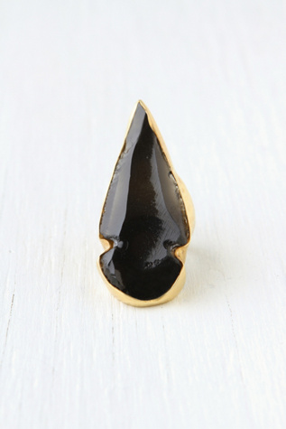 Black Arrowhead Ring