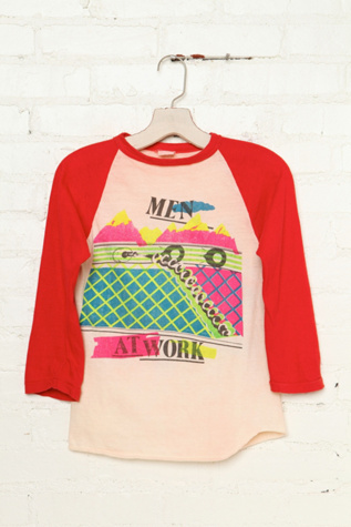 Vintage Men at Work Graphic Tee in vintage-loves-clothes