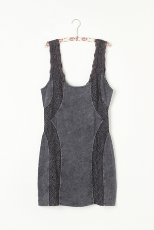 Washed French Terry Lace Bodycon in intimates-slips-and-bloomers-slips