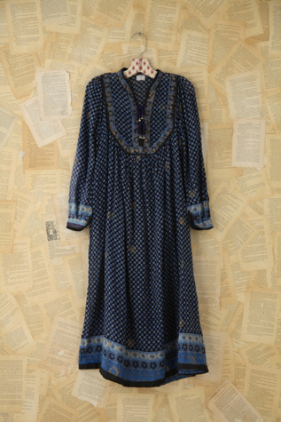 Free People Vintage Floral Printed Boho Dress in Vintage-Dresses