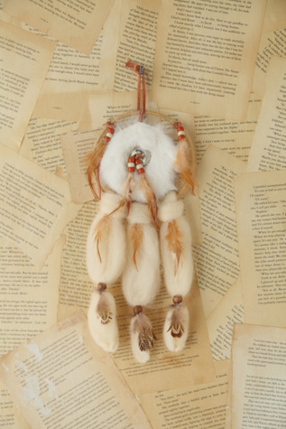 Vintage Small Furry Dreamcatcher in vintage-loves-objects