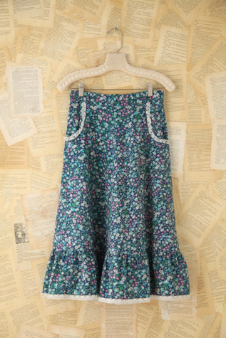 Free People Vintage Floral Skirt With Pockets in vintage-skirts