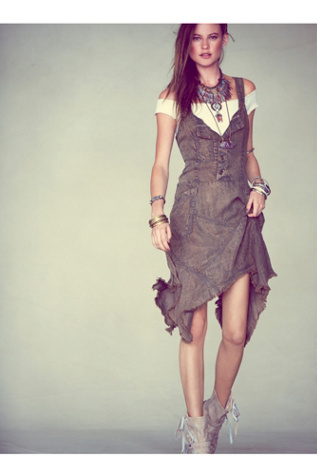 Tencel Washed Apron Dress in features-shop-by-girl-lou