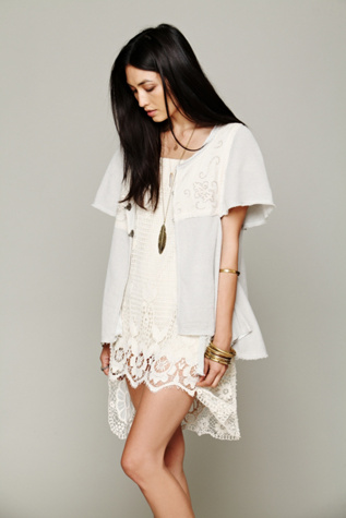 Shortsleeve Eyelet Cardigan in cardigans-jackets