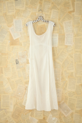 Free People Vintage Sheer Button Back Apron in Vintage-Dresses