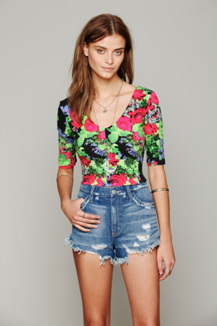 Printed Ballet Crop Top