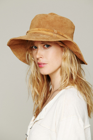 Suede Floppy Hat