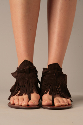Dante Moccasin Fringe Sandal 