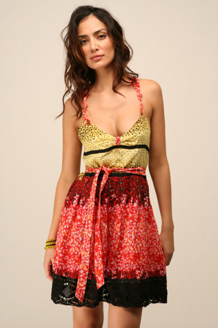 Cascading Flowers Dress