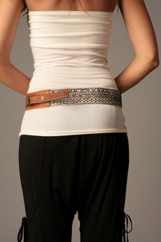 Ivory/Camel Leather