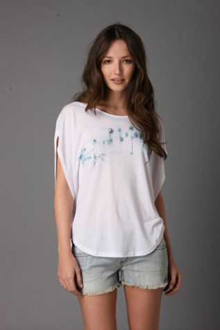 Spot Print Voluminous Top