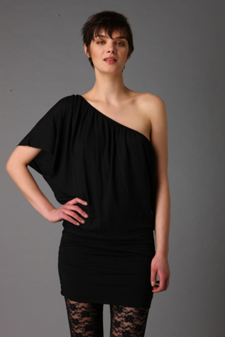 One Shoulder Banded Bottom Dress