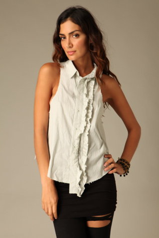Sage/white Stripe